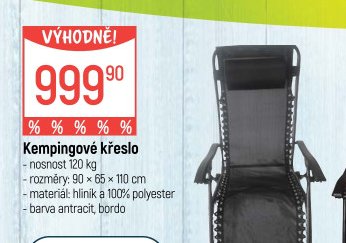 Kempingové křeslo