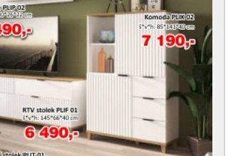 KTV stolek PLISSE