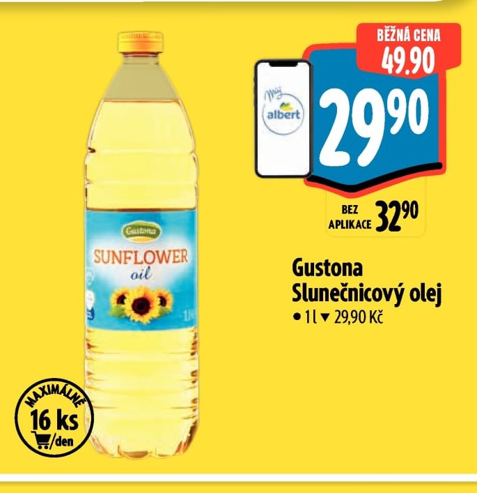 Gustona Slunečnicový olej