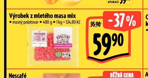 Výrobek z mletého masa mix