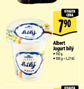 Albert Jogurt bílý