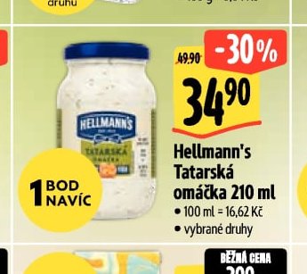 Hellmann's Tatarská omáčka 210 ml