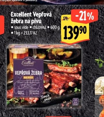 Excellent Vepřová žebra na pivu