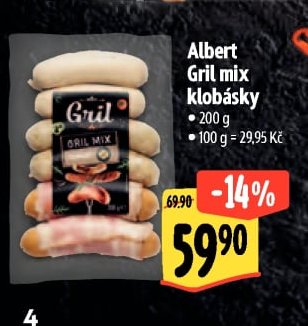 Albert Gril mix klobásky