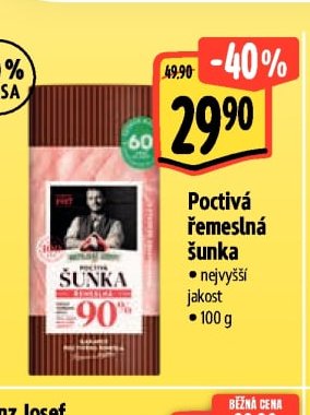 Poctivá řemeslná šunka