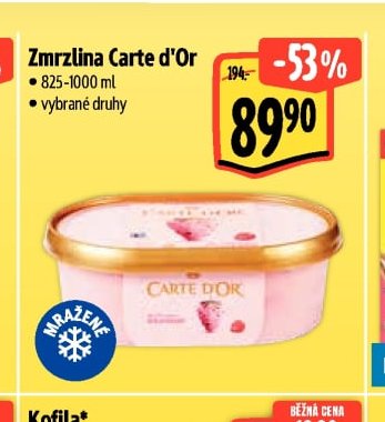Zmrzlina Carte d'Or