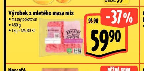Výrobek z mletého masa mix