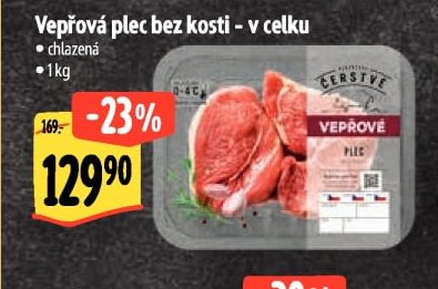 Vepřová plec bez kosti - v celku