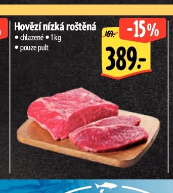 Hovězí nízká roštěná