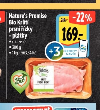 Nature's Promise Bio Krůtí prsní řízky