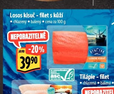 Losos kisuč - filet s kůží