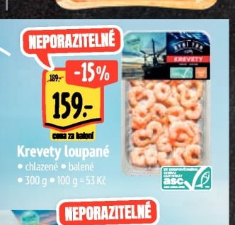 Krevety loupané