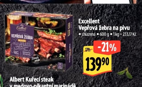 Excellent Vepřová žebra na pivu