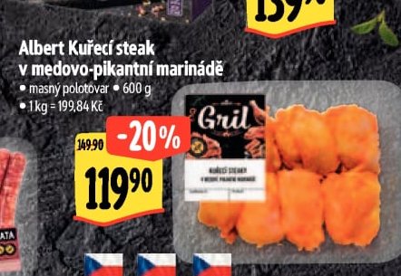 Albert Kuřecí steak v medovo-pikantní marinádě