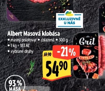 Albert Masová klobása