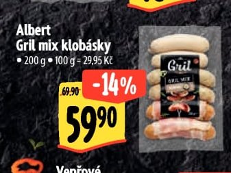 Albert Gril mix klobásky