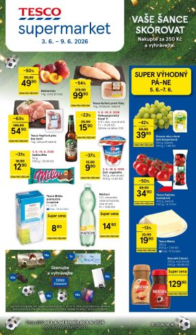 akční leták Tesco 3.6.2026-9.6.2026