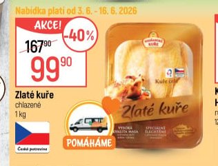 Zlaté kuře chlazené