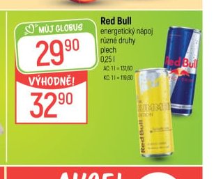 Red Bull energetický nápoj