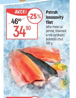 Pstruh lososovitý filet