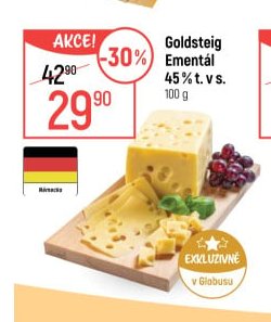 Goldsteig Ementál 45 % t. v s.