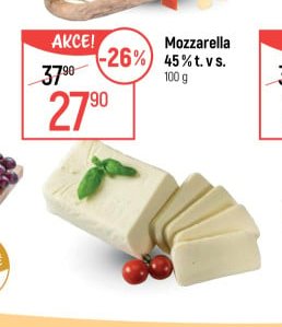 Mozzarella 45 % t. v s.
