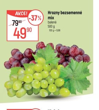 Hrozny bezsemenné mix balené