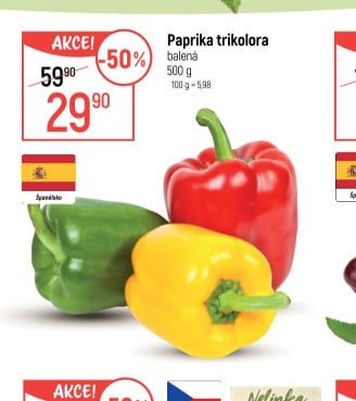Paprika trikolora balená