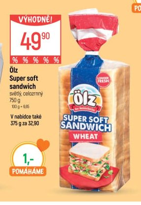 Ölz Super soft sandwich 750 g