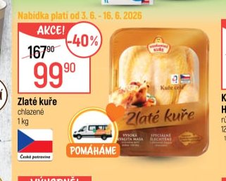 Zlaté kuře chlazené