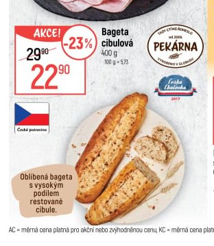 Bageta cibulová