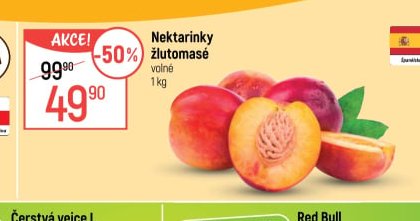 Nektarinky žlutomasé