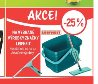 Na vybrané výrobky značky Leifheit