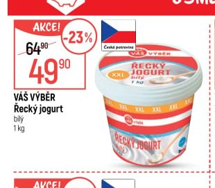 Váš Výběr Řecký jogurt bílý 1 kg