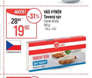 Váš Výběr Tavený sýr různé druhy 150 g