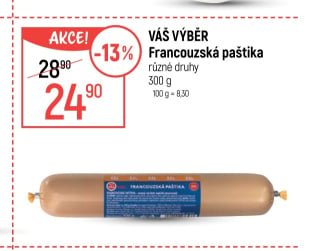 Váš Výběr Francouzská paštika různé druhy 300 g