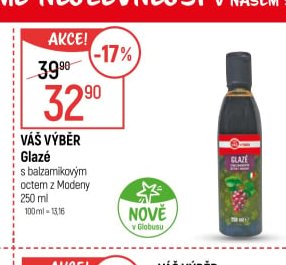 Váš Výběr Glazé s balzamikovým octem z Modeny