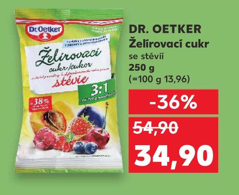DR. OETKER Želírovací cukr se stévií 250 g