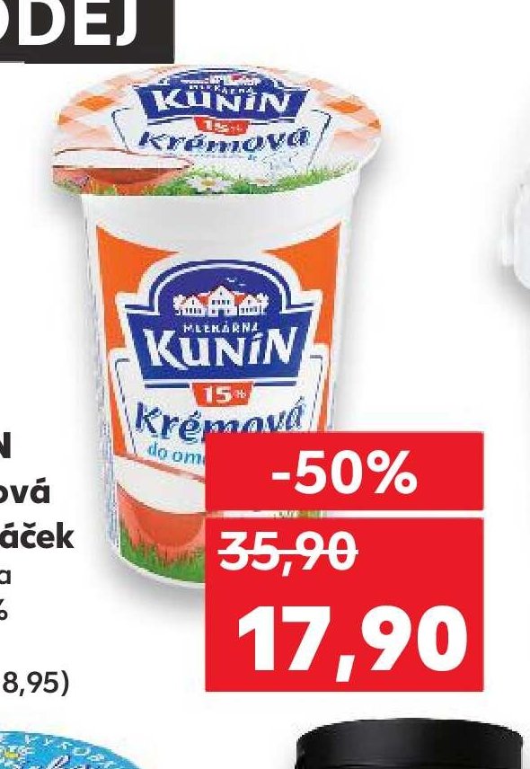 KUNÍN Krémová do omáček smetana