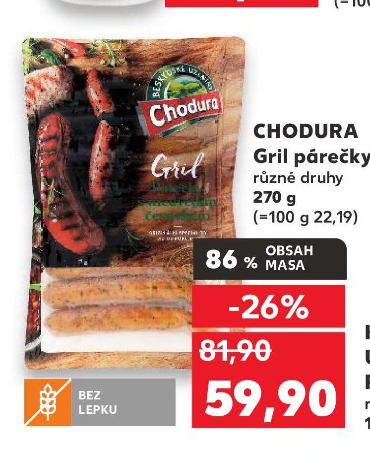 CHODURA Gril párečky