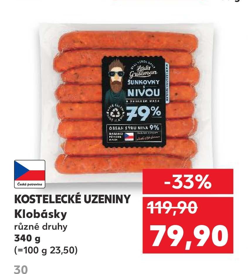 KOSTELECKÉ UZENINY Klobásy