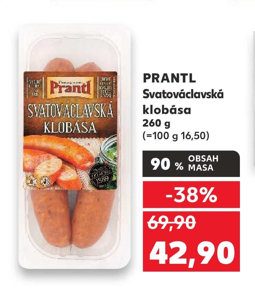 PRANTL Svatováclavská klobása