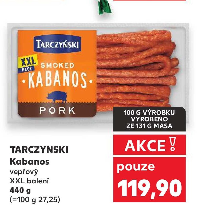 TARCZYNSKI Kabanos vepřový XXL balení
