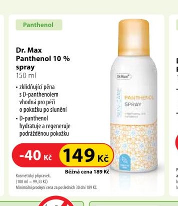 Dr. Max Panthenol 10 % spray 150 ml