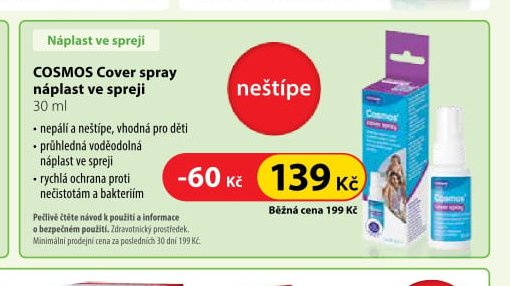 COSMOS Cover spray náplast ve spreji 30 ml