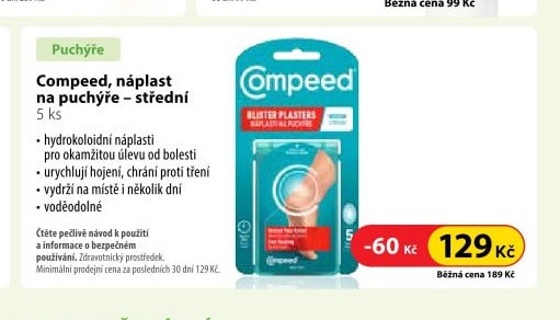 Compeed, náplast na puchýře – střední 5 ks