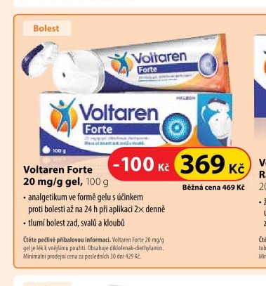 Voltaren Forte 20 mg/g gel, 100 g
