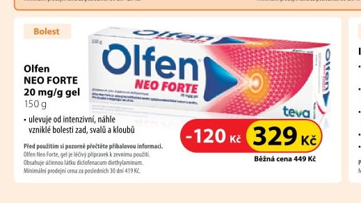 Olfen NEO FORTE 20 mg/g gel, 150 g