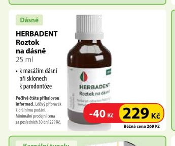 HERBADENT Roztok na dásně, 25 ml