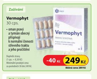 Vermophyt, 30 cps.